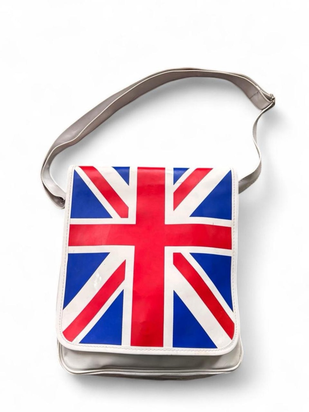 Miss Sixty Red Blue White Union Jack Laptop Crossbody Bag